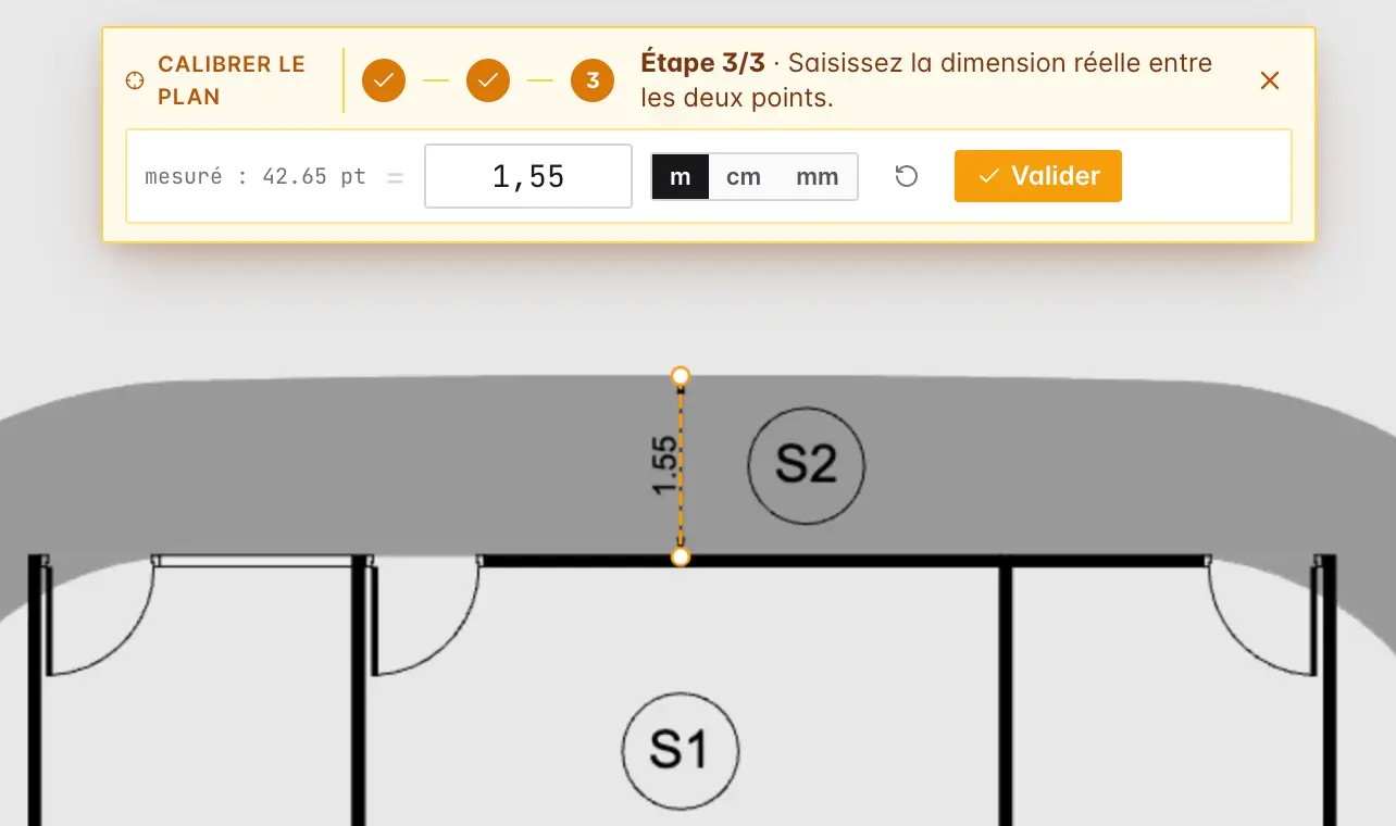 La calibration sur une cote connue